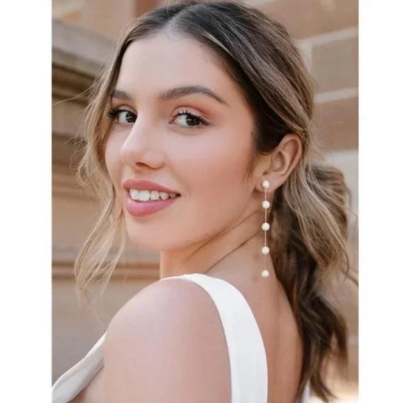 Freshwater Shell Pearl Sterling Silver Earrings - Picture 7 of 11